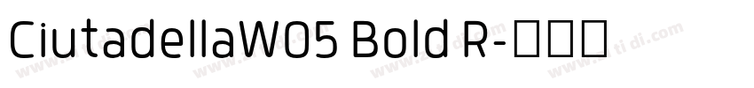 CiutadellaW05 Bold R字体转换 CiutadellaW05 Bold R字体转换